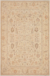 handmade Traditional Kafkaz Beige Brown Hand Knotted RECTANGLE 100% WOOL area rug 9 x 11